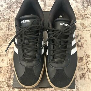 Adidas VL court Bold  Black and White Sneakers